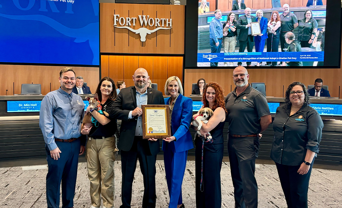 People being recognized by Fort Worth City Council