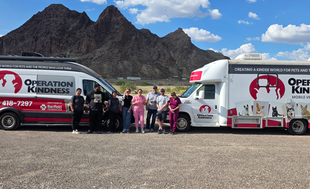 Operation Kindness Humane Society staff at Terlingua