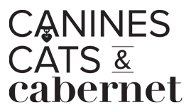 Operation Kindness' fundraising event Canines, Cats and Cabernet Logo supporting homeless animal | No-Kill Animal Shelter and Animal Adoptions