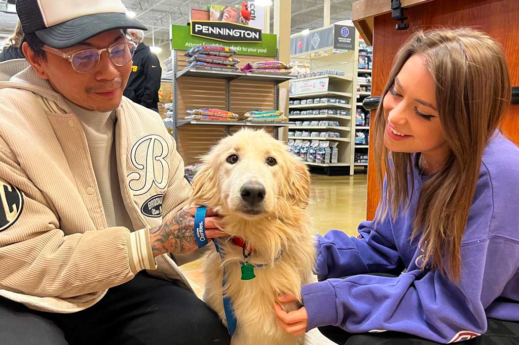 PetSmart pet adoption with dog from Operation Kindness
